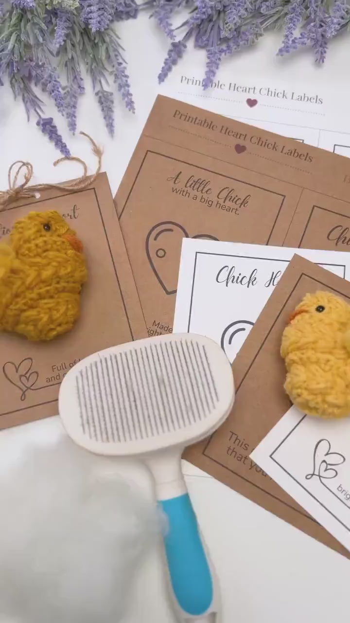 CROCHET PATTERN + VIDEO Wheat Stitch Crochet Chick Pattern | Easter Amigurumi, Farm Decor (Pdf Download)