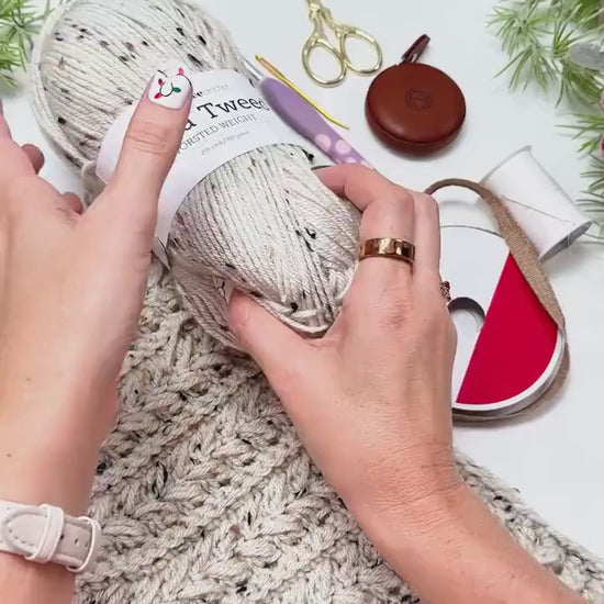 CROCHET PATTERN + VIDEO Wheat Stitch™ Crochet Tree Skirt Cozy Handmade Christmas Decor, Heirloom Quality, Farmhouse Chic Holiday Accent