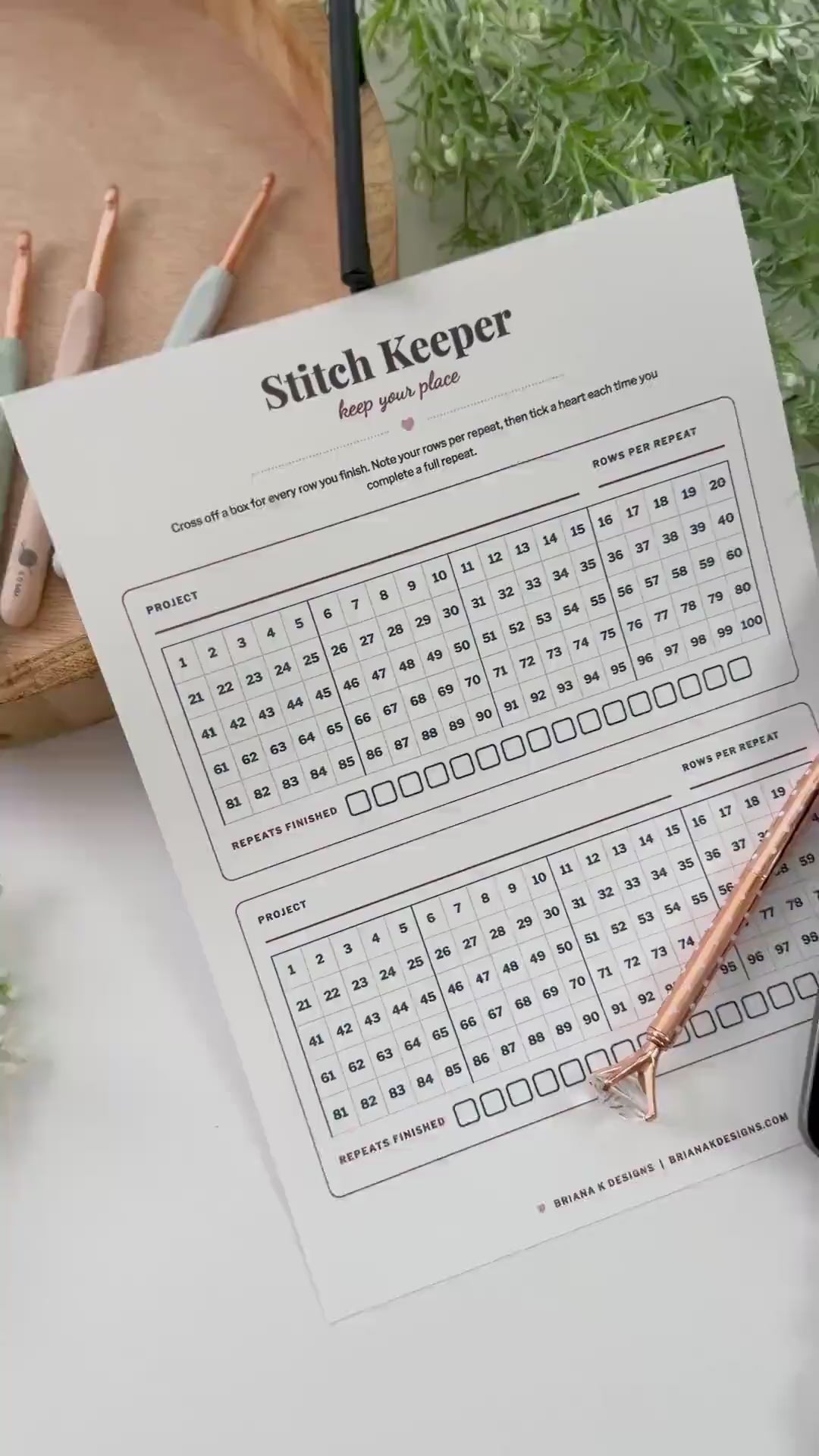 Stitch Keeper: The Row & Round Counter That Remembers Your Place