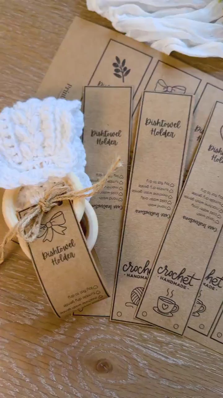CROCHET PATTERNS + VIDEO Crochet Kitchen Decor Pattern Bundle, Wheat Stitch™ Scalloped Home Collection 4 Pattern Quick Crochet Set for Decor