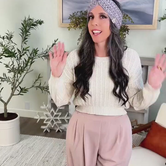 CROCHET PATTERN + VIDEO Wheat Stitch Earwarmer Crochet Pattern Pdf Headband Instant Download | 7 Sizes Baby to Adult | Beginner-Friendly