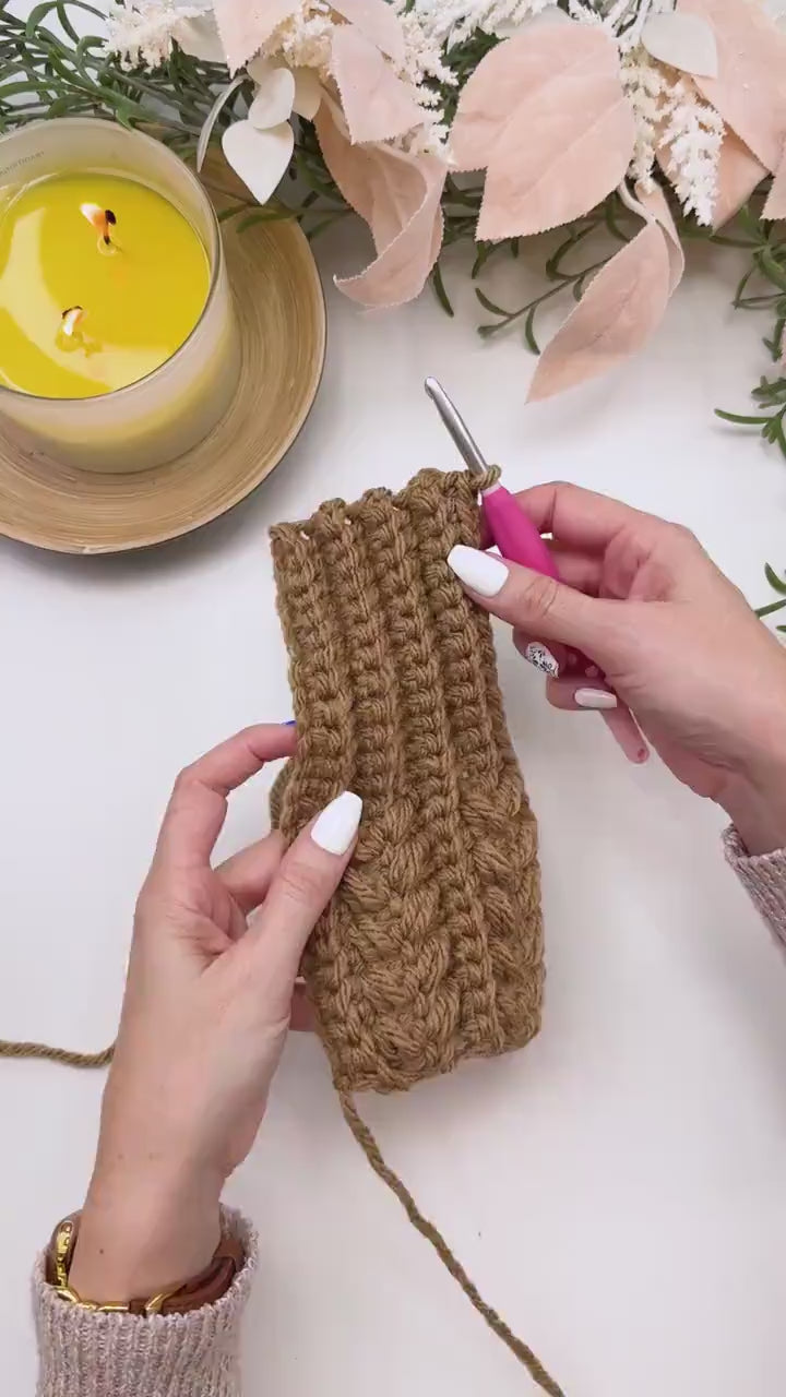 CROCHET PATTERN + VIDEO Crochet Pattern Wheat Stitch™ Easter Bunny Basket, Easter Home Decor, Pdf Download + Video Tutorial