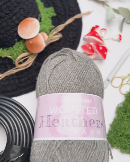 Wheat Stitch Witch Hat Crochet Pattern | 8 Sizes