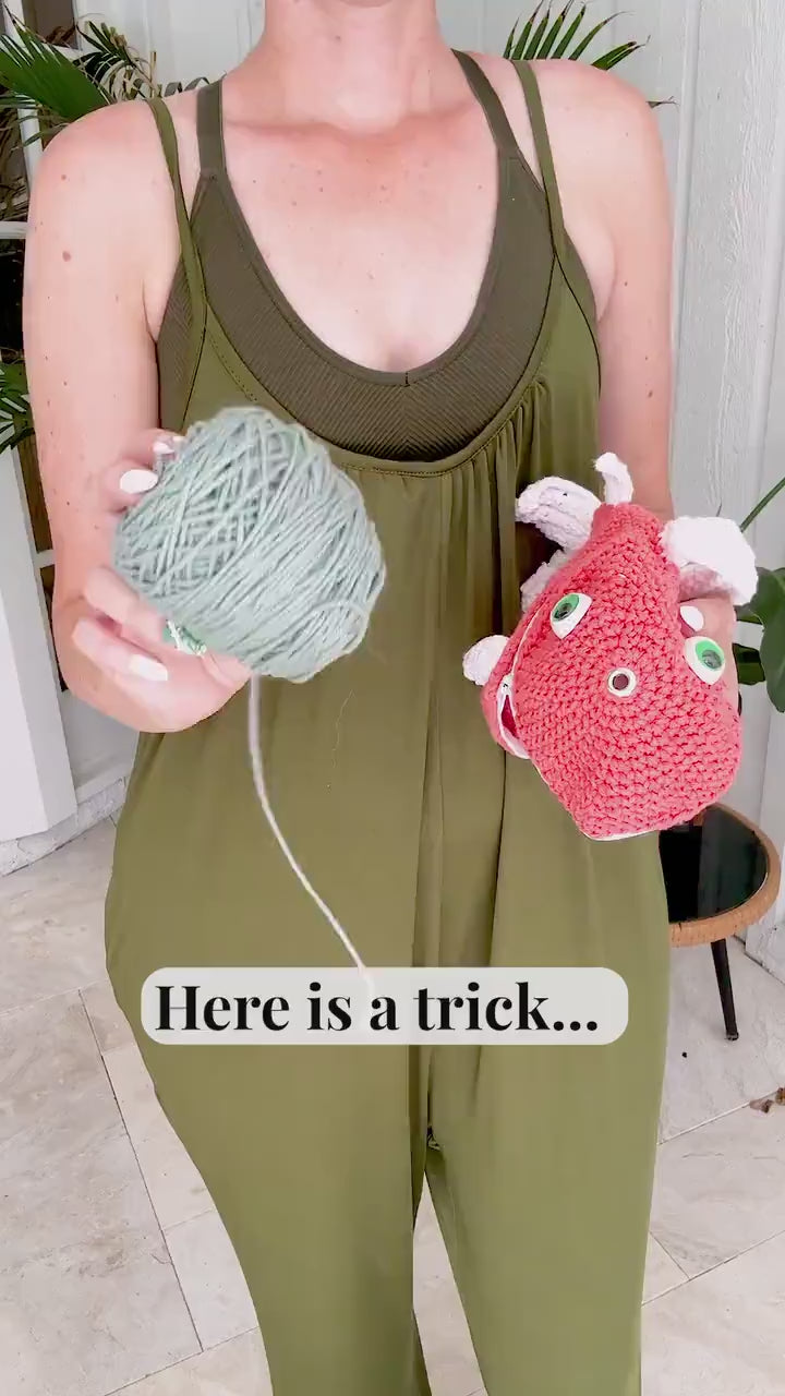 CROCHET PATTERN Fish Yarn Crafter Bag Wristlet Crochet Pattern, Purse, Tote, Instant Download