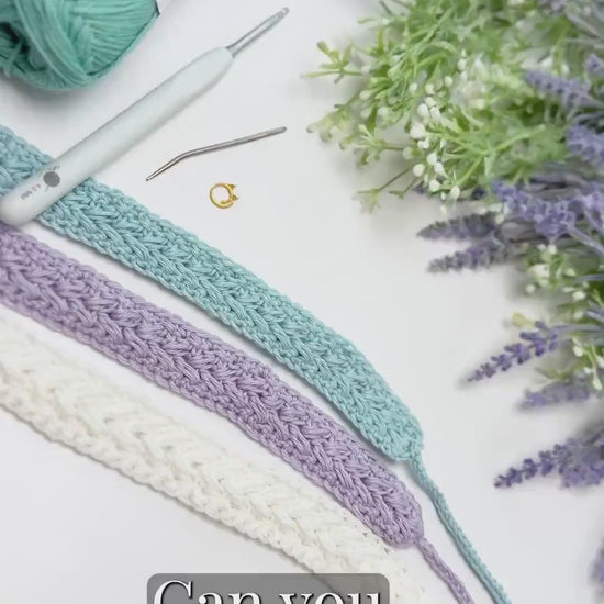 CROCHET PATTERN + VIDEO Wheatfield Headband | Wheat Stitch Hair Accessory | Adjustable One Size | Quick Easy Gift | Instant Pdf Download
