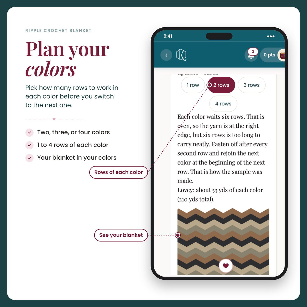 CROCHET PATTERN + VIDEO Ripple Blanket and Washcloth | 15 Blanket Sizes | Chevron Zigzag | Instant Pdf Download