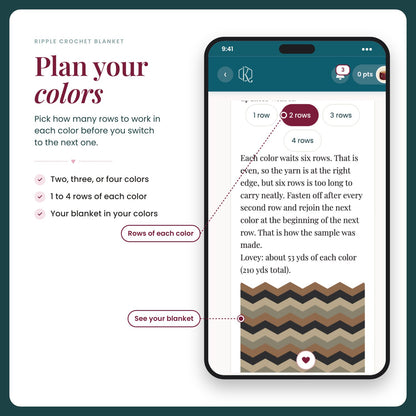 CROCHET PATTERN + VIDEO Ripple Blanket and Washcloth | 15 Blanket Sizes | Chevron Zigzag | Instant Pdf Download